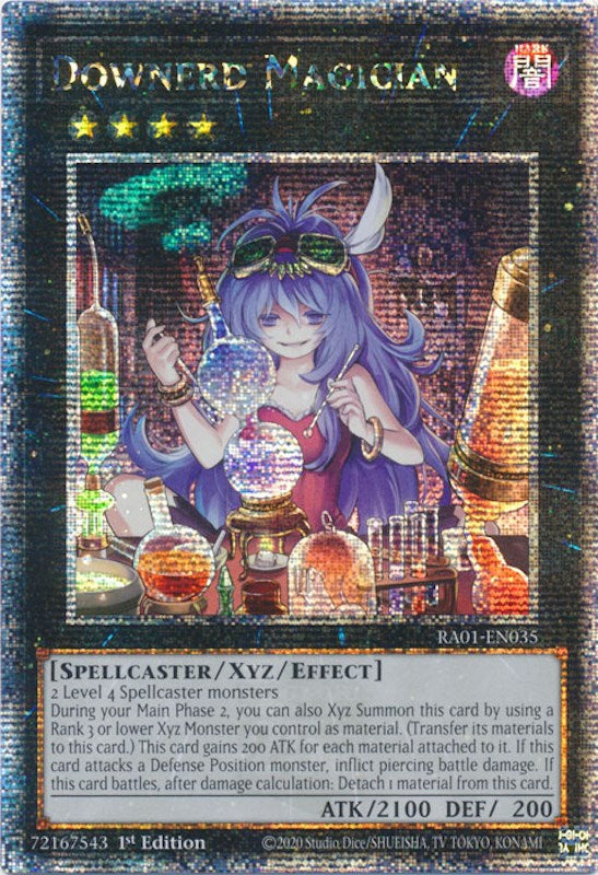 Downerd Magician [RA01-EN035] Quarter Century Secret Rare | Clutch Gaming