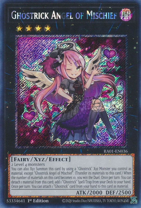 Ghostrick Angel of Mischief [RA01-EN036] Platinum Secret Rare | Clutch Gaming