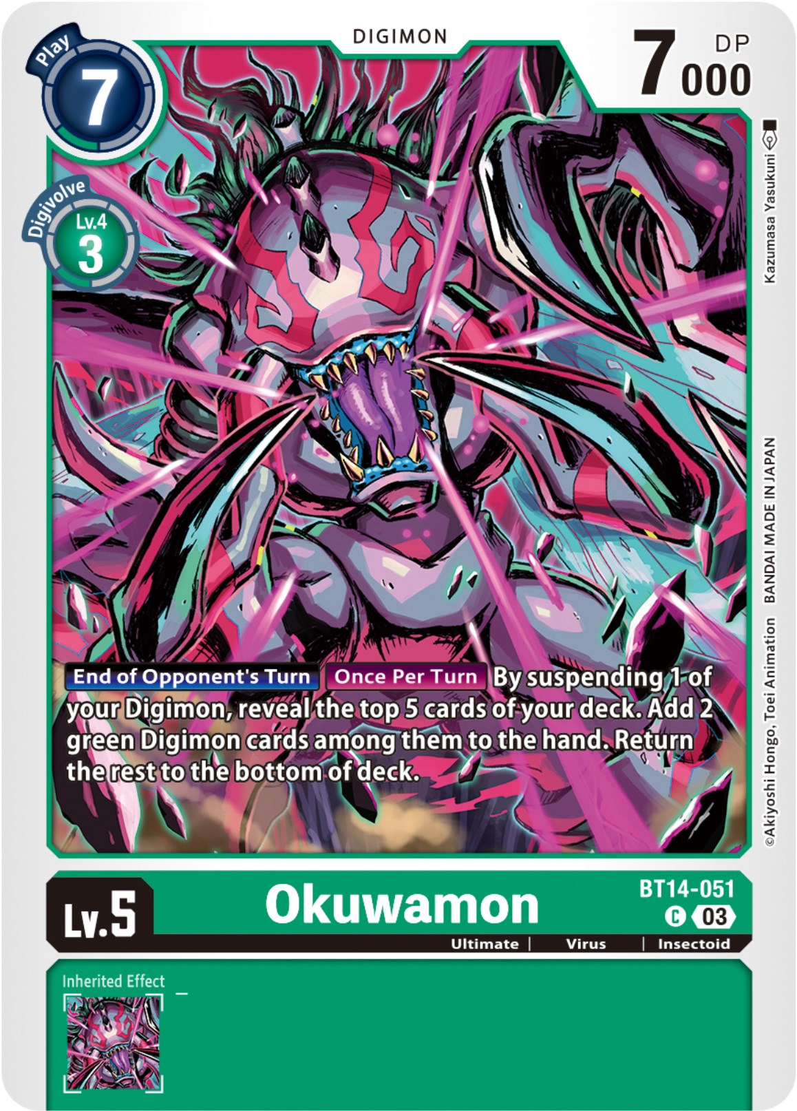 Okuwamon [BT14-051] [Blast Ace] | Clutch Gaming