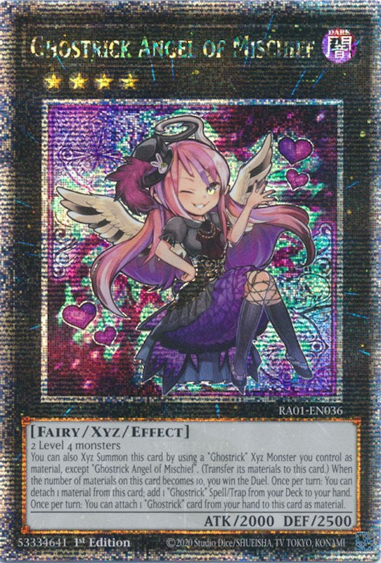 Ghostrick Angel of Mischief [RA01-EN036] Quarter Century Secret Rare | Clutch Gaming