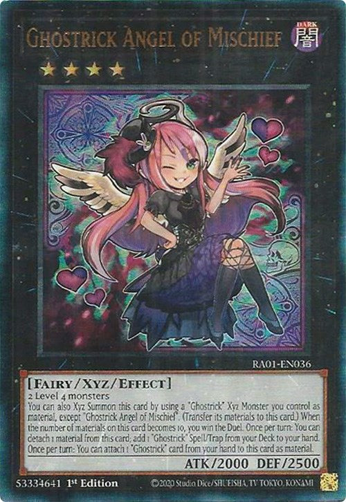 Ghostrick Angel of Mischief [RA01-EN036] Prismatic Ultimate Rare | Clutch Gaming