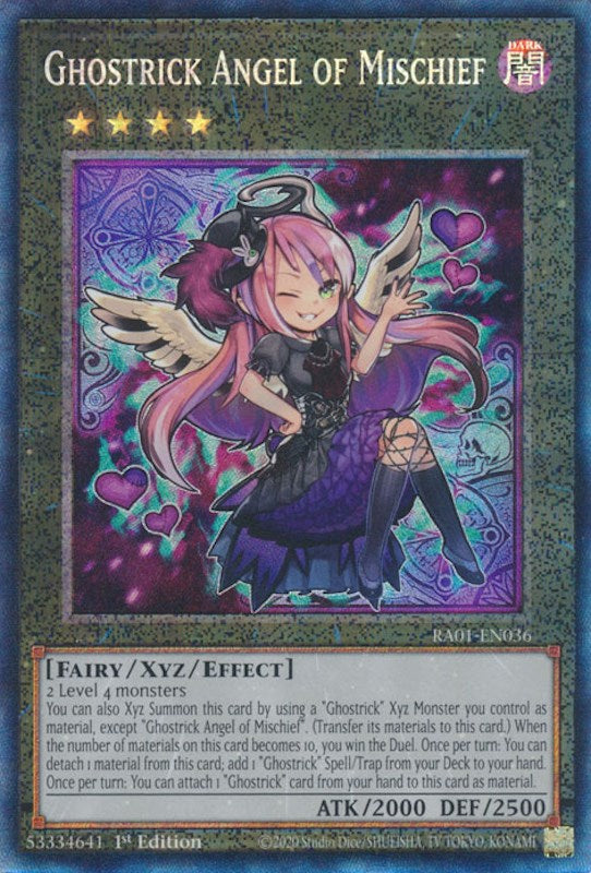 Ghostrick Angel of Mischief [RA01-EN036] Prismatic Collector's Rare | Clutch Gaming