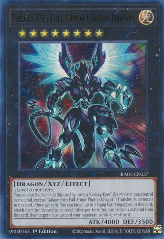 Galaxy-Eyes Full Armor Photon Dragon [RA01-EN037] Ultra Rare | Clutch Gaming