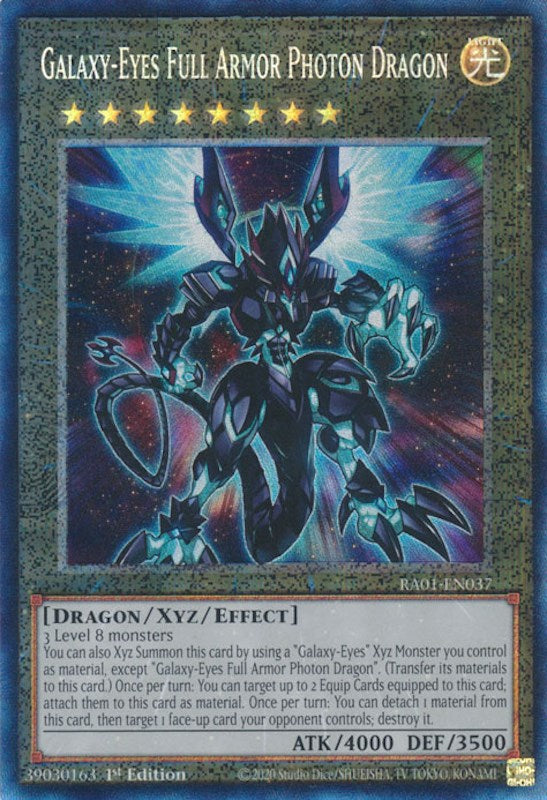 Galaxy-Eyes Full Armor Photon Dragon [RA01-EN037] Prismatic Collector's Rare | Clutch Gaming