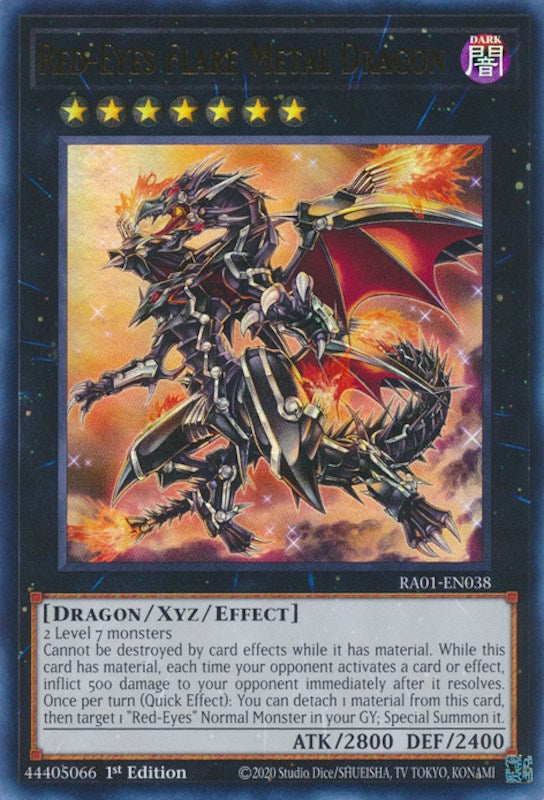 Red-Eyes Flare Metal Dragon [RA01-EN038] Ultra Rare | Clutch Gaming