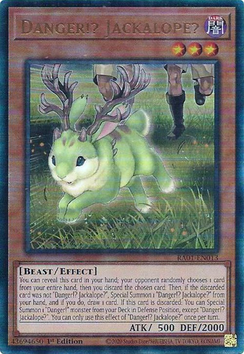 Danger!? Jackalope? [RA01-EN013] Prismatic Ultimate Rare | Clutch Gaming