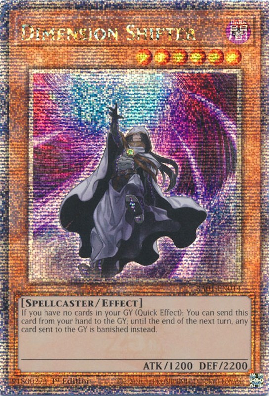 Dimension Shifter [RA01-EN014] Quarter Century Secret Rare | Clutch Gaming