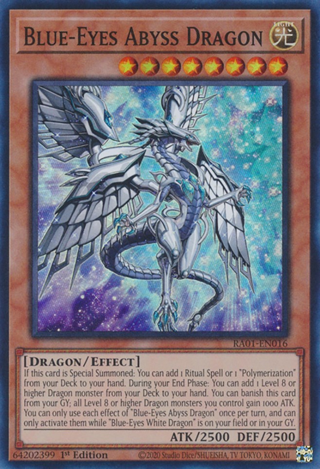 Blue-Eyes Abyss Dragon [RA01-EN016] Super Rare | Clutch Gaming