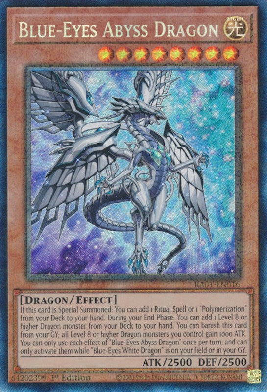 Blue-Eyes Abyss Dragon [RA01-EN016] Prismatic Collector's Rare | Clutch Gaming