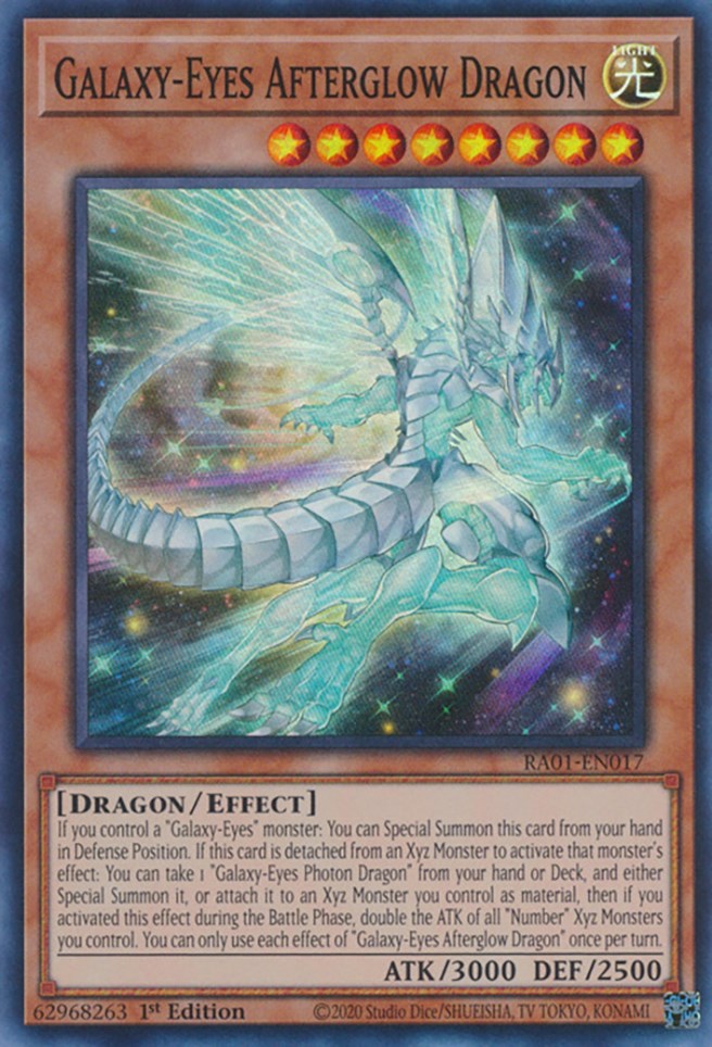 Galaxy-Eyes Afterglow Dragon [RA01-EN017] Super Rare | Clutch Gaming