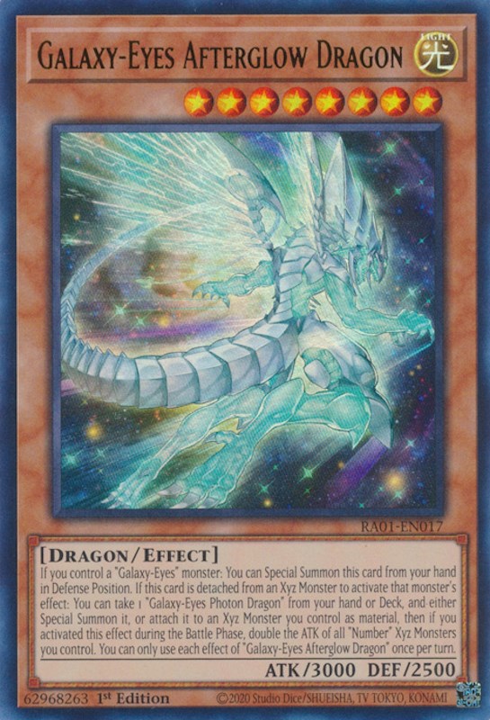 Galaxy-Eyes Afterglow Dragon [RA01-EN017] Ultra Rare | Clutch Gaming