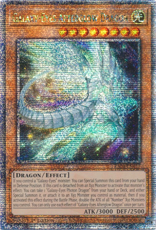 Galaxy-Eyes Afterglow Dragon [RA01-EN017] Quarter Century Secret Rare | Clutch Gaming