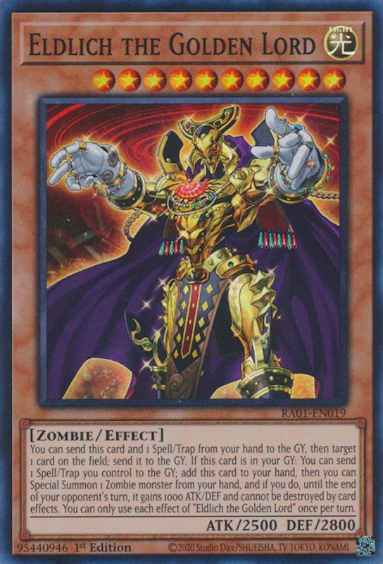 Eldlich the Golden Lord [RA01-EN019] Super Rare | Clutch Gaming