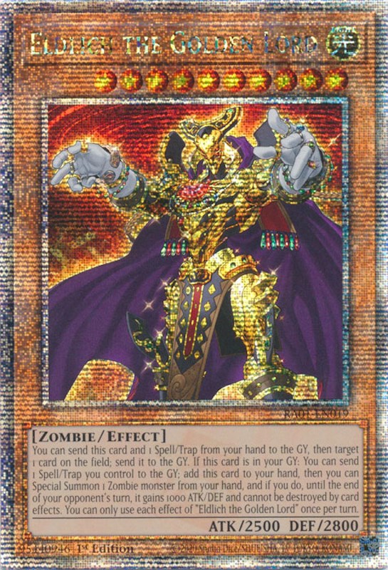 Eldlich the Golden Lord [RA01-EN019] Quarter Century Secret Rare | Clutch Gaming