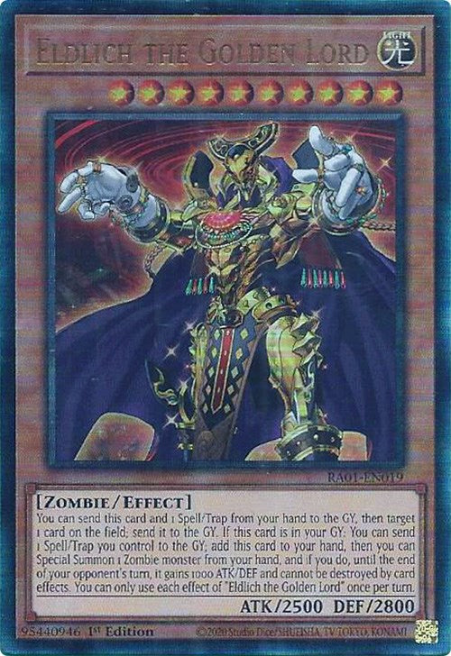 Eldlich the Golden Lord [RA01-EN019] Prismatic Ultimate Rare | Clutch Gaming