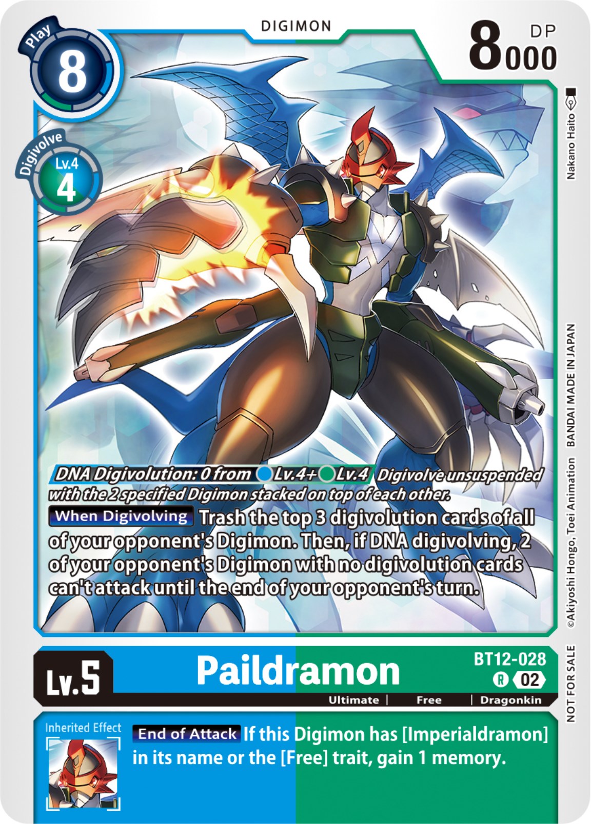 Paildramon [BT12-028] (NYCC 2023 Demo Deck) [Across Time] | Clutch Gaming