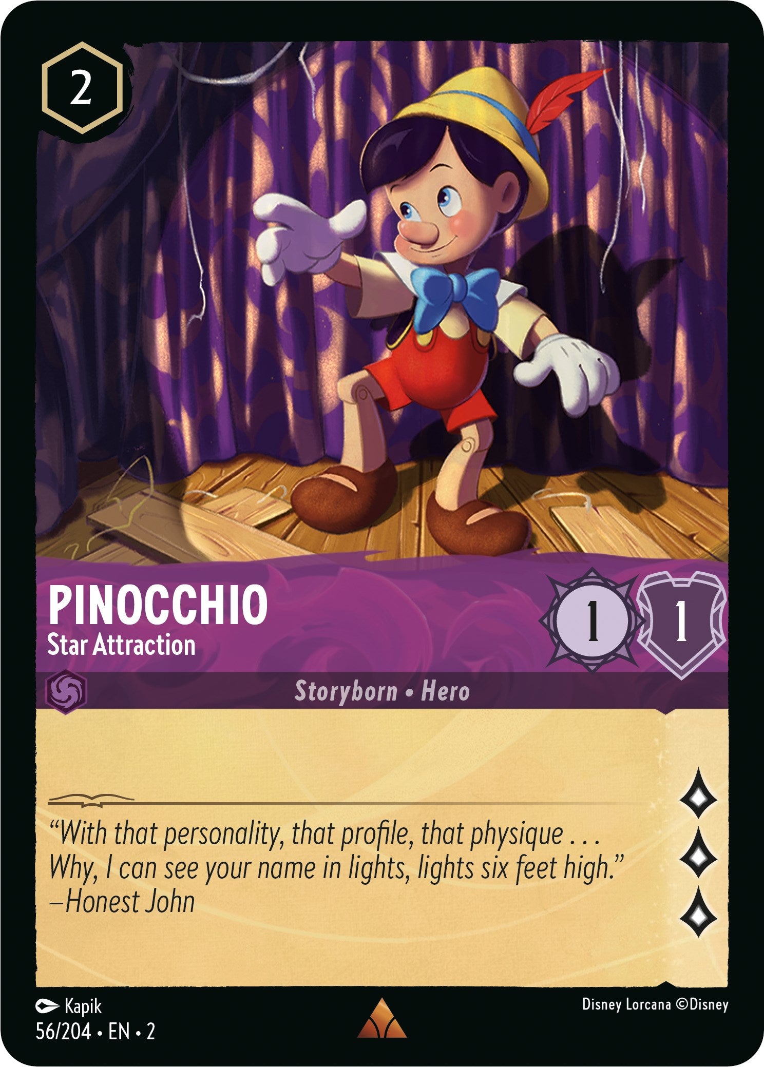 Pinocchio - Star Attraction (56/204) [Rise of the Floodborn] | Clutch Gaming