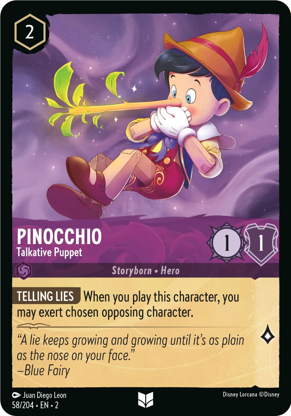 Pinocchio - Talkative Puppet (58/204) [Rise of the Floodborn] | Clutch Gaming
