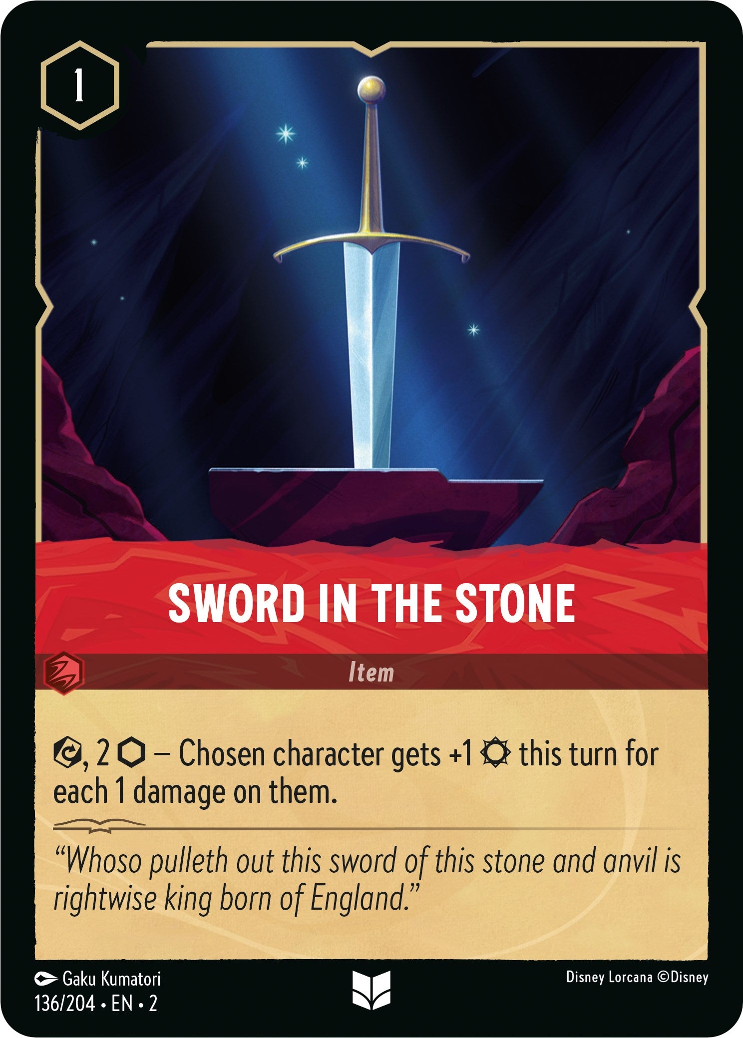 Sword in the Stone (136/204) [Rise of the Floodborn] | Clutch Gaming