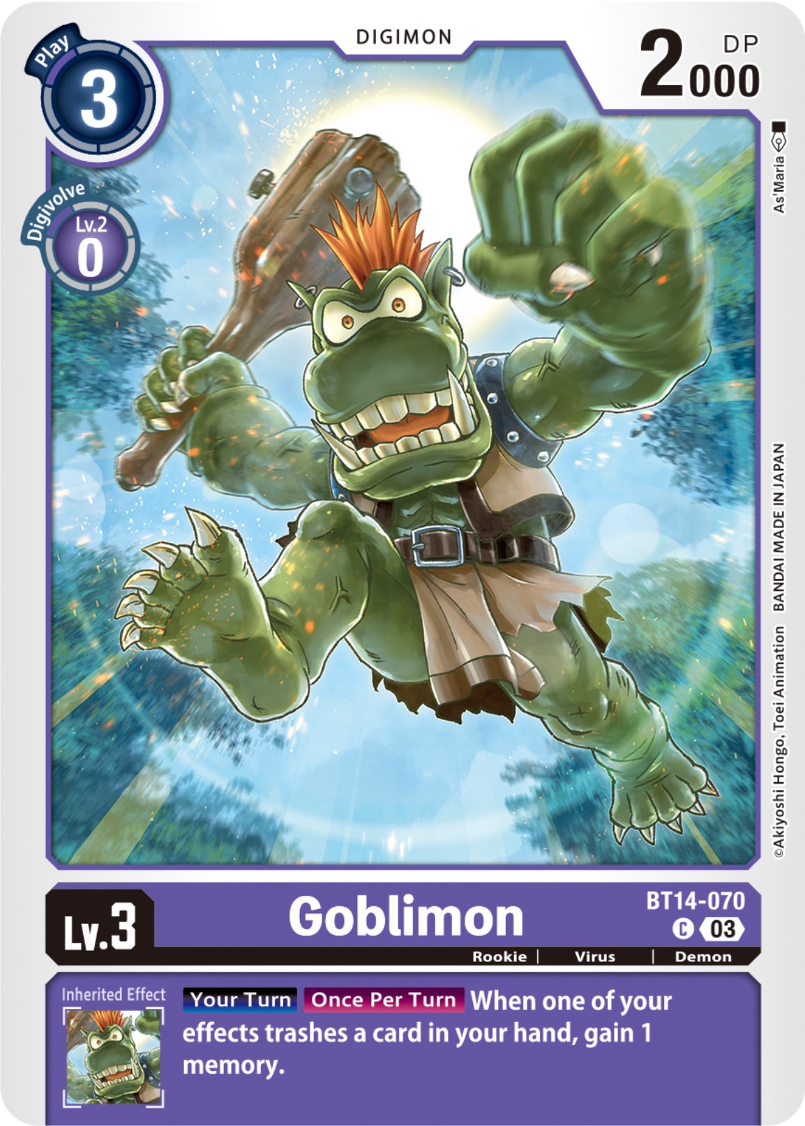 Goblimon [BT14-070] [Blast Ace] | Clutch Gaming