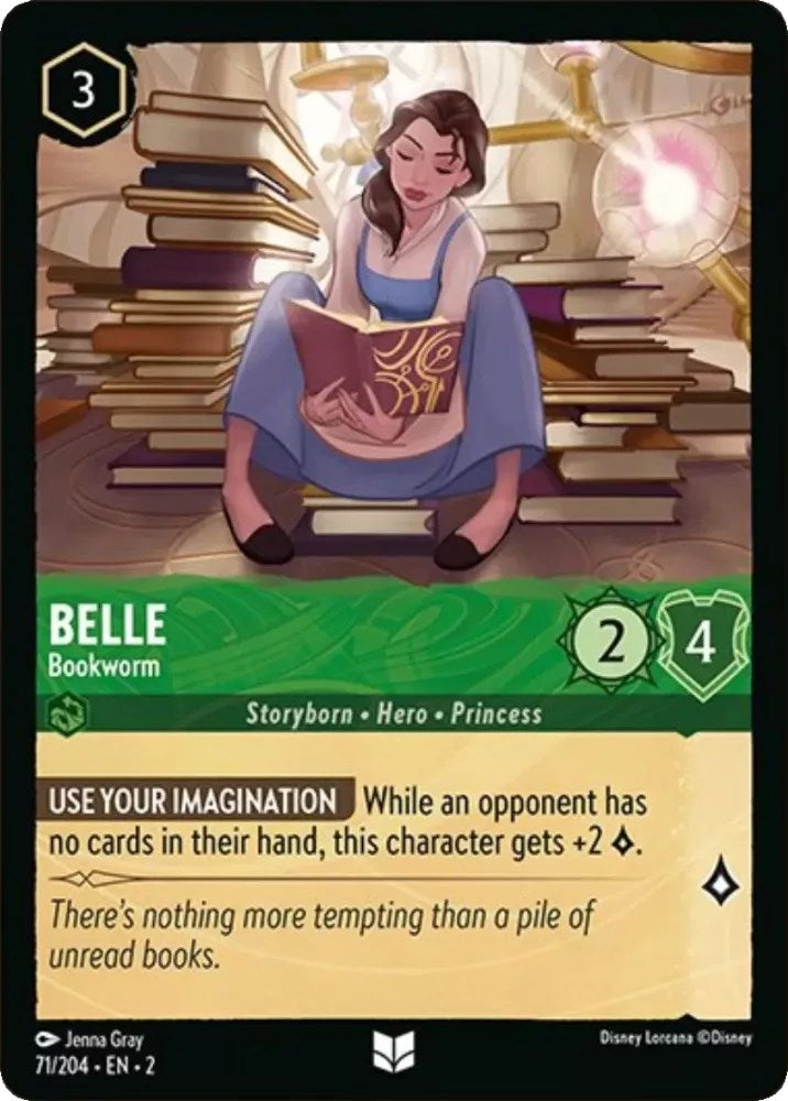 Belle - Bookworm (71/204) [Rise of the Floodborn] | Clutch Gaming