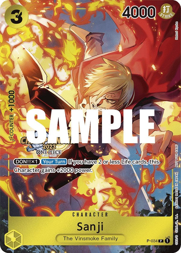 Sanji (CS 2023 Event Pack) [One Piece Promotion Cards] | Clutch Gaming