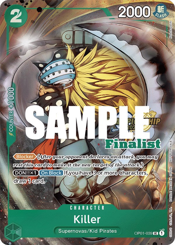 Killer (CS 2023 Top Players Pack) [Finalist] [One Piece Promotion Cards] | Clutch Gaming