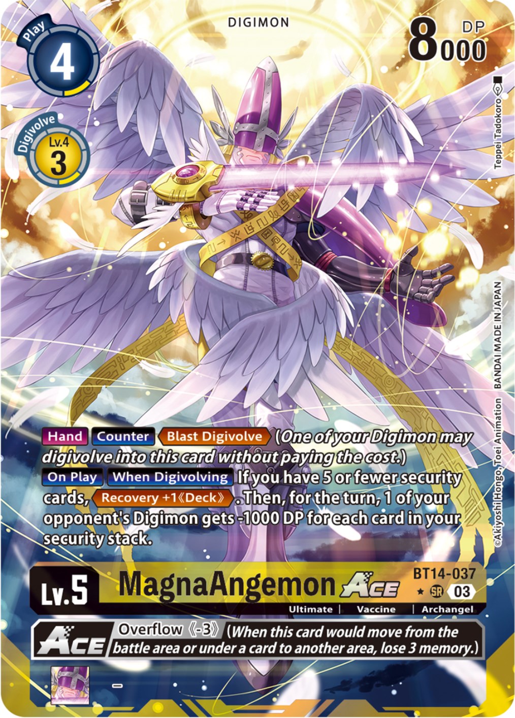 MagnaAngemon Ace [BT14-037] (Alternate Art) [Blast Ace] | Clutch Gaming