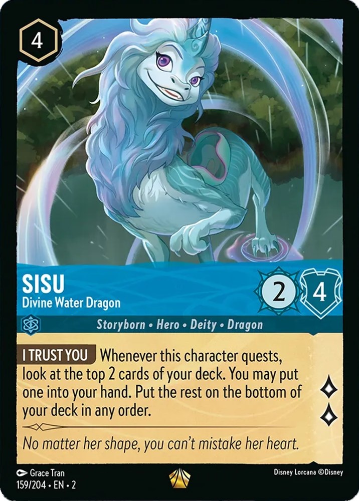 Sisu - Divine Water Dragon (159/204) [Rise of the Floodborn] | Clutch Gaming