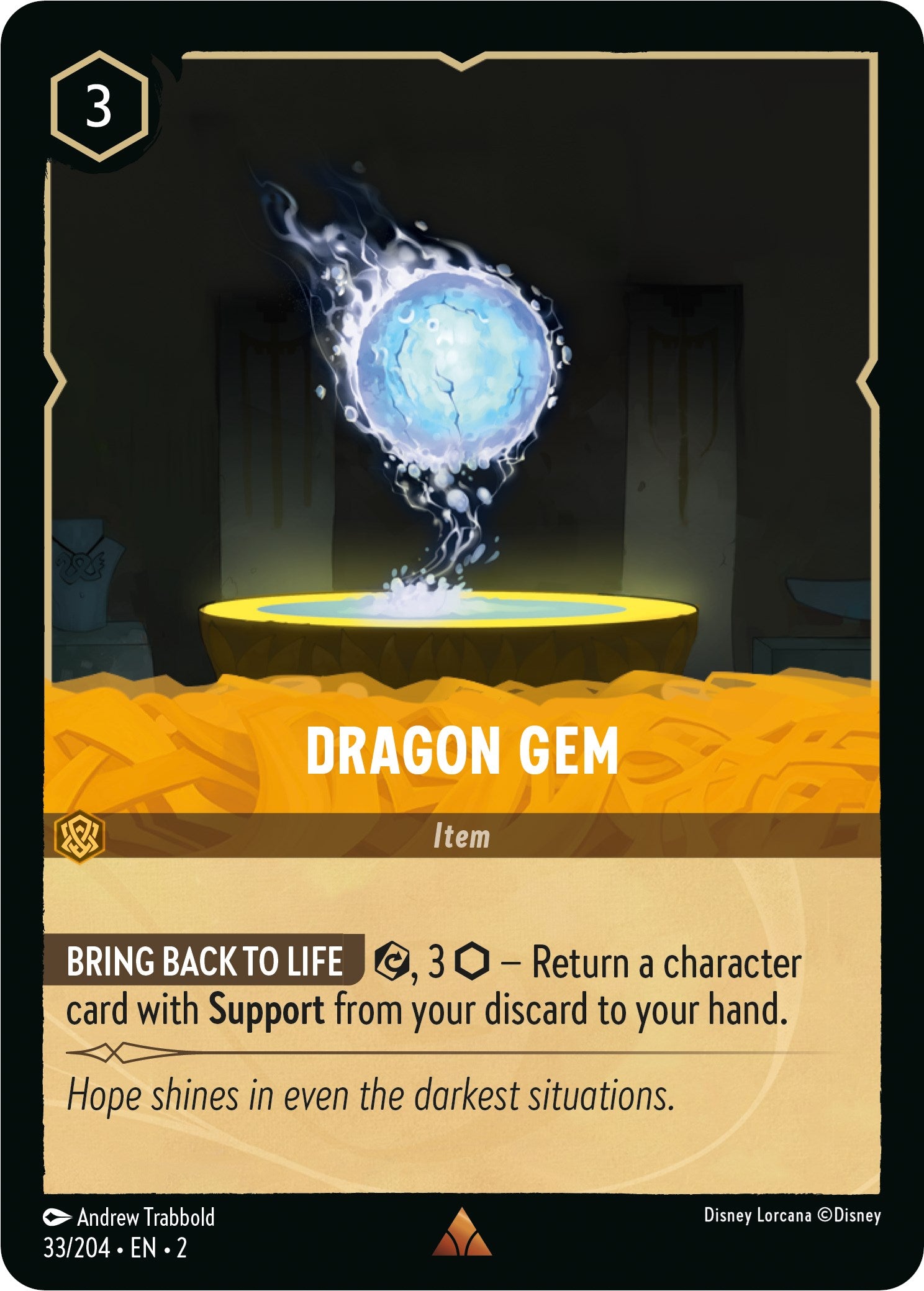 Dragon Gem (33/204) [Rise of the Floodborn] | Clutch Gaming