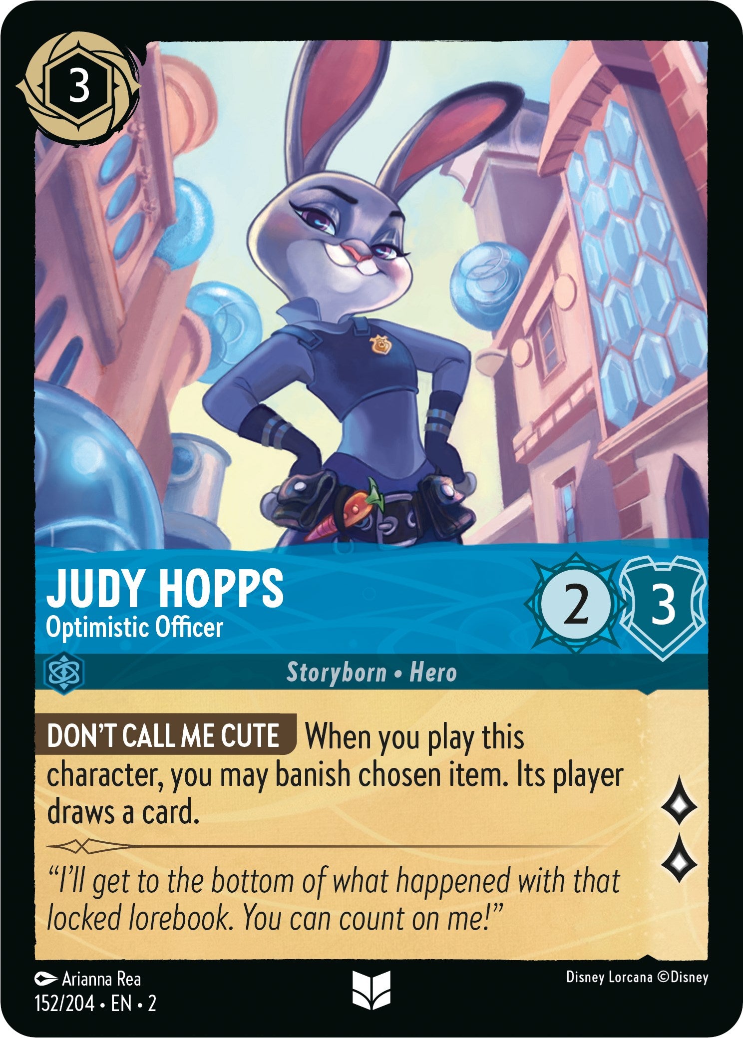 Judy Hopps - Optimistic Officer (152/204) [Rise of the Floodborn] | Clutch Gaming