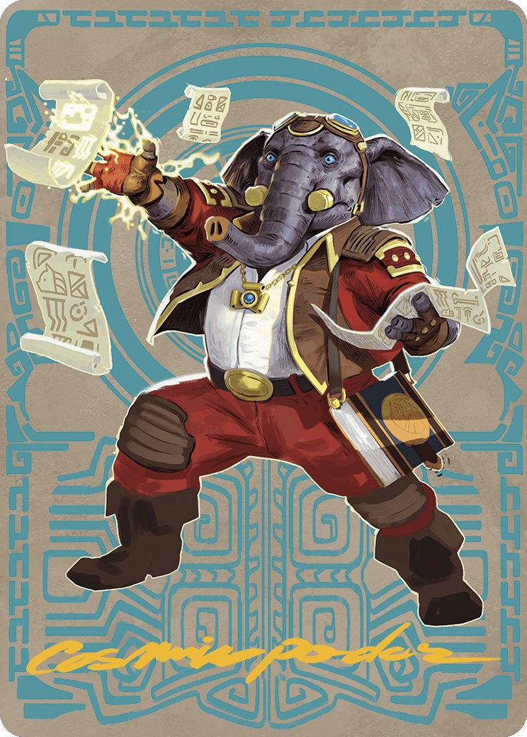 Quintorius Kand Art Card (65/81) (Gold-Stamped Signature) [The Lost Caverns of Ixalan Art Series] | Clutch Gaming