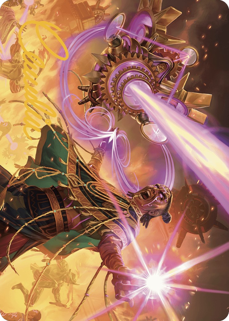 Cosmium Blast Art Card (Gold-Stamped Signature) [The Lost Caverns of Ixalan Art Series] | Clutch Gaming