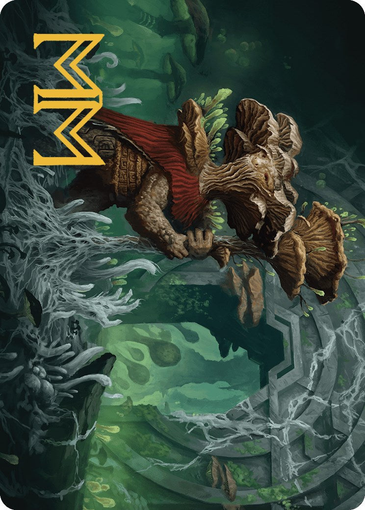 Tendril of the Mycotyrant Art Card (Gold-Stamped Signature) [The Lost Caverns of Ixalan Art Series] | Clutch Gaming