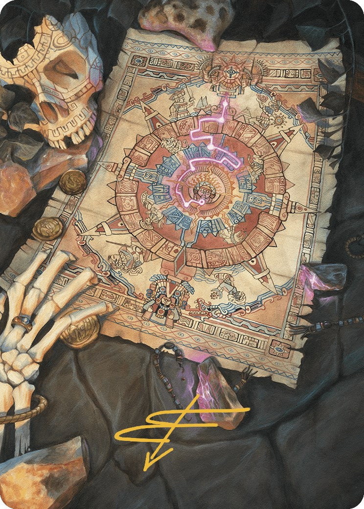 Map Token Art Card (Gold-Stamped Signature) [The Lost Caverns of Ixalan Art Series] | Clutch Gaming