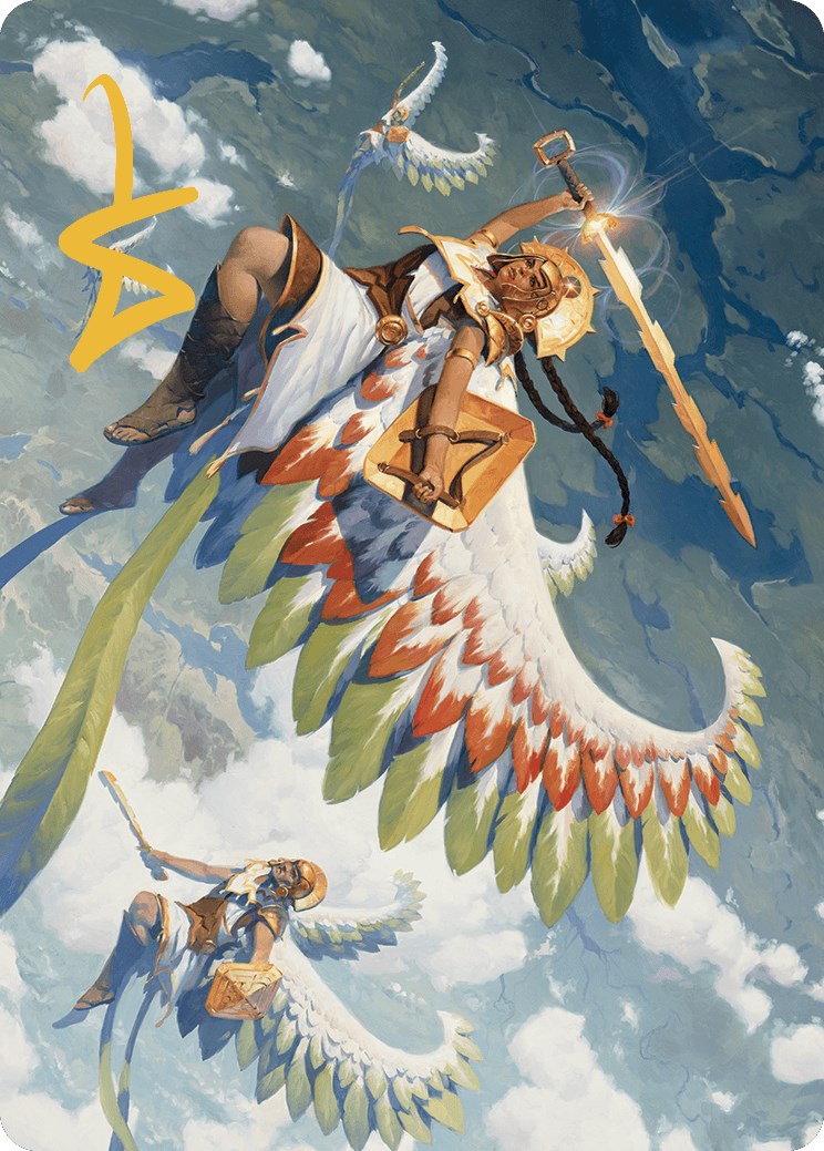 Resplendent Angel Art Card (5/81) (Gold-Stamped Signature) [The Lost Caverns of Ixalan Art Series] | Clutch Gaming