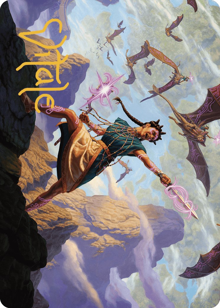 Warden of the Inner Sky Art Card (Gold-Stamped Signature) [The Lost Caverns of Ixalan Art Series] | Clutch Gaming