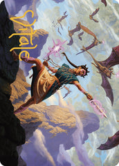 Warden of the Inner Sky Art Card (Gold-Stamped Signature) [The Lost Caverns of Ixalan Art Series] | Clutch Gaming