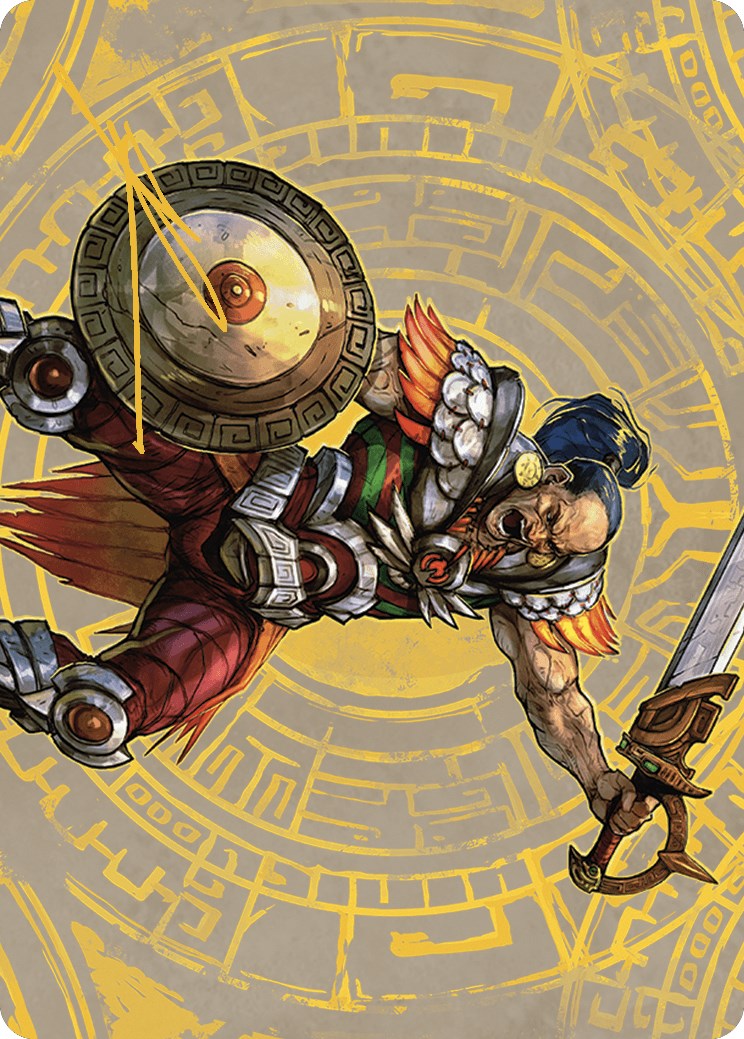 Inti, Seneschal of the Sun Art Card (Gold-Stamped Signature) [The Lost Caverns of Ixalan Art Series] | Clutch Gaming