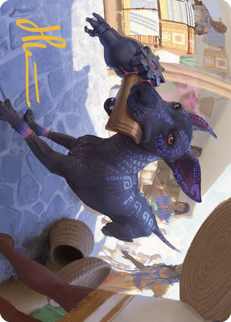 Mischievous Pup Art Card (Gold-Stamped Signature) [The Lost Caverns of Ixalan Art Series] | Clutch Gaming