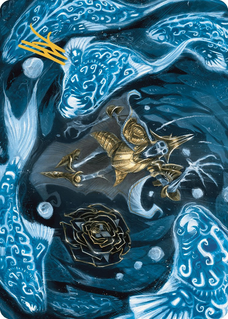Eaten by Piranhas Art Card (Gold-Stamped Signature) [The Lost Caverns of Ixalan Art Series] | Clutch Gaming