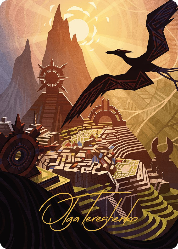 Plains Art Card (Gold-Stamped Signature) [The Lost Caverns of Ixalan Art Series] | Clutch Gaming
