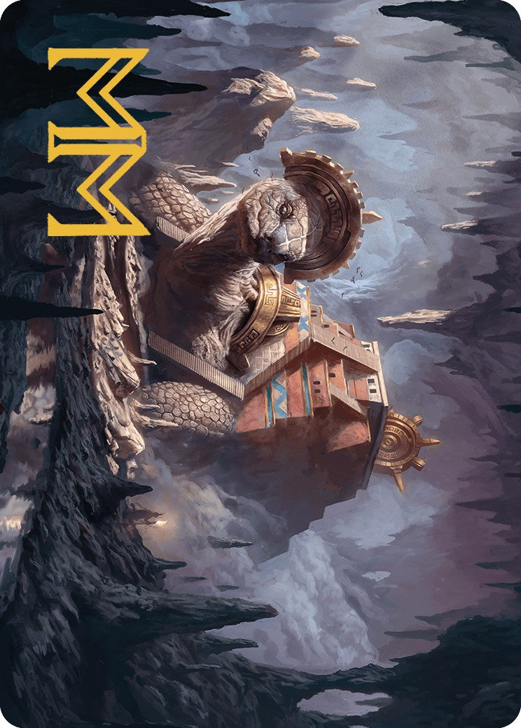 Bedrock Tortoise Art Card (Gold-Stamped Signature) [The Lost Caverns of Ixalan Art Series] | Clutch Gaming