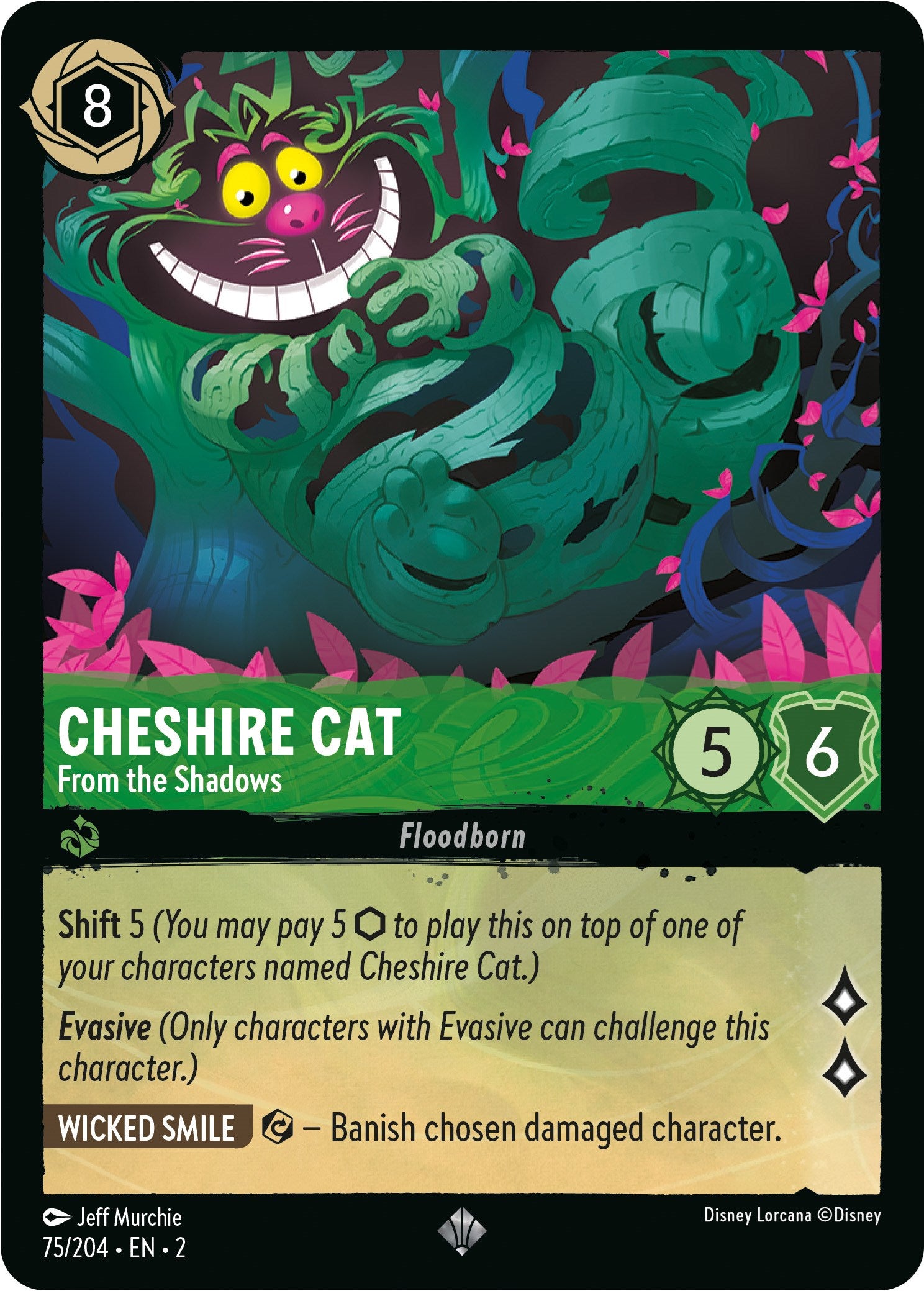 Cheshire Cat - From the Shadows (75/204) [Rise of the Floodborn] | Clutch Gaming