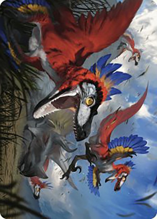 Wrathful Raptors Art Card [The Lost Caverns of Ixalan Art Series] | Clutch Gaming