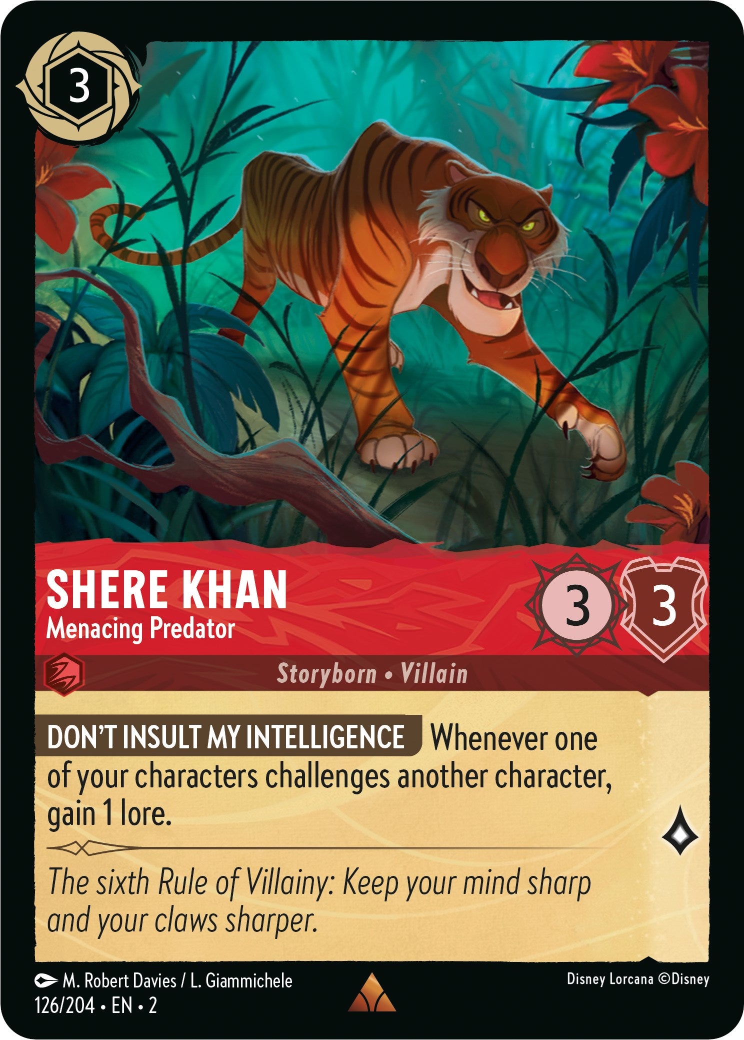 Shere Khan - Menacing Predator (126/204) [Rise of the Floodborn] | Clutch Gaming