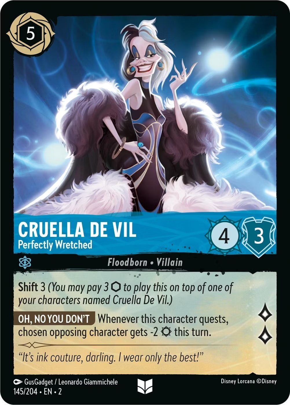 Cruella De Vil - Perfectly Wretched (145/204) [Rise of the Floodborn] | Clutch Gaming