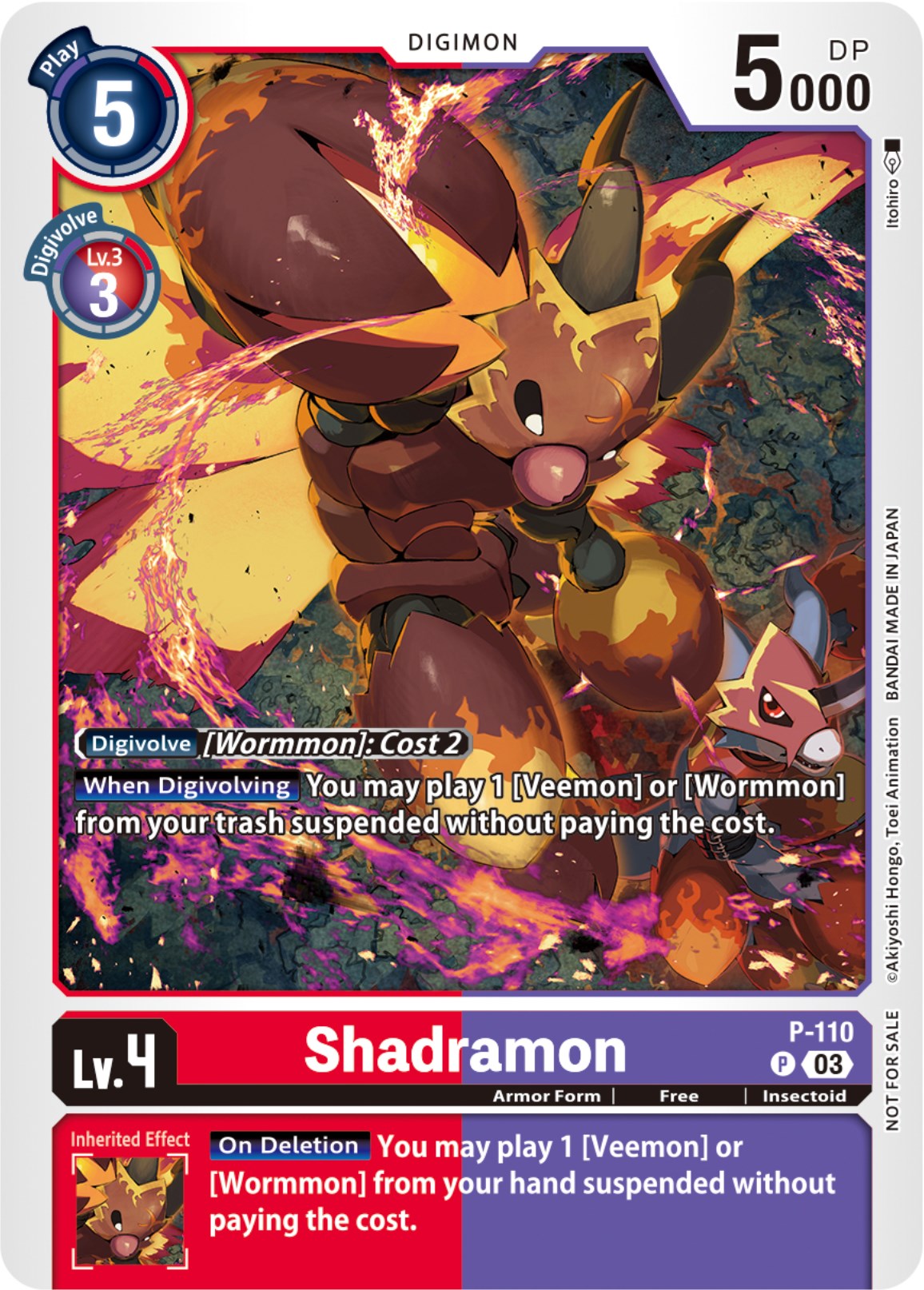 Shadramon [P-110] (3rd Anniversary Survey Pack) [Promotional Cards] | Clutch Gaming