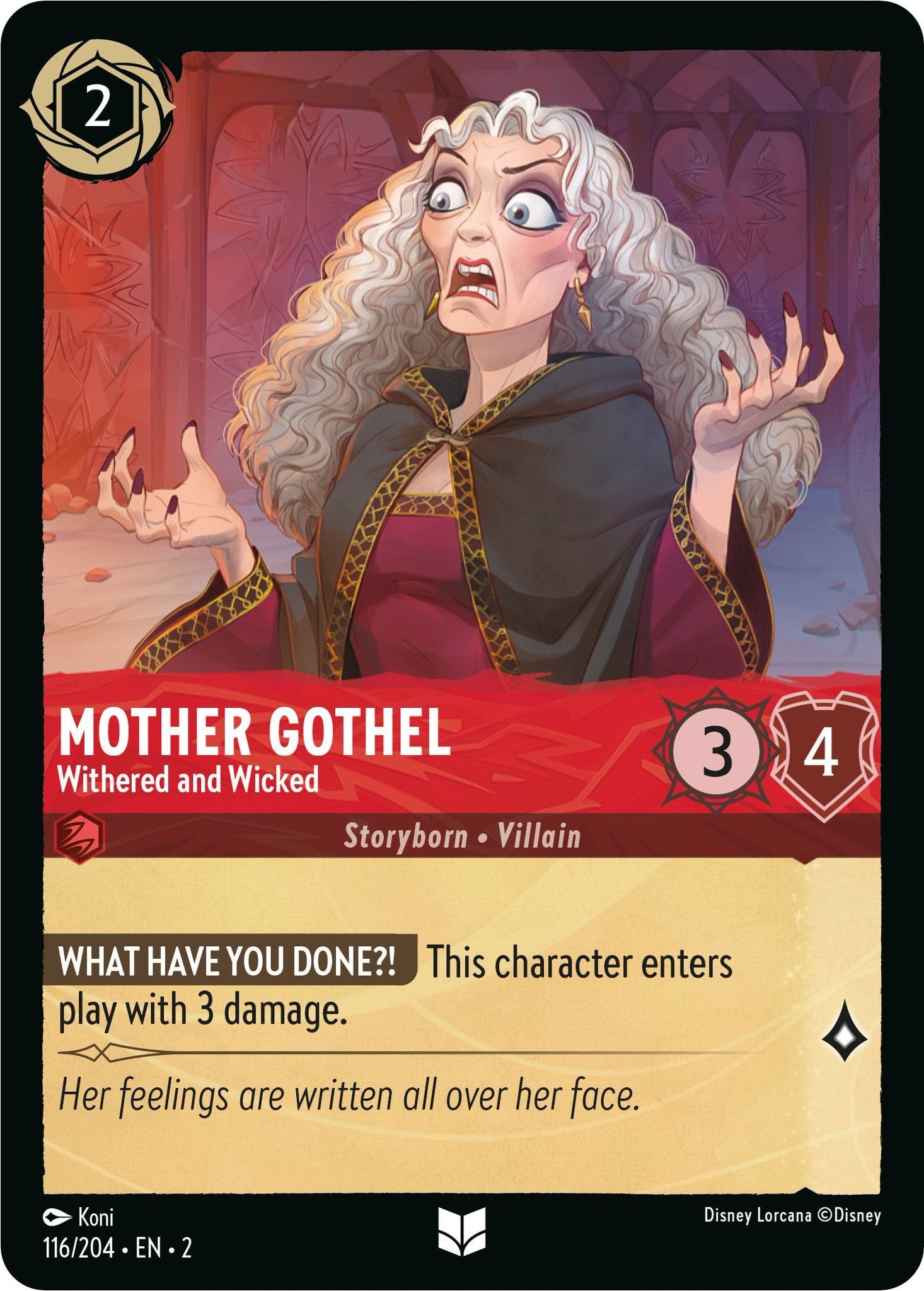 Mother Gothel - Withered and Wicked (116/204) [Rise of the Floodborn] | Clutch Gaming
