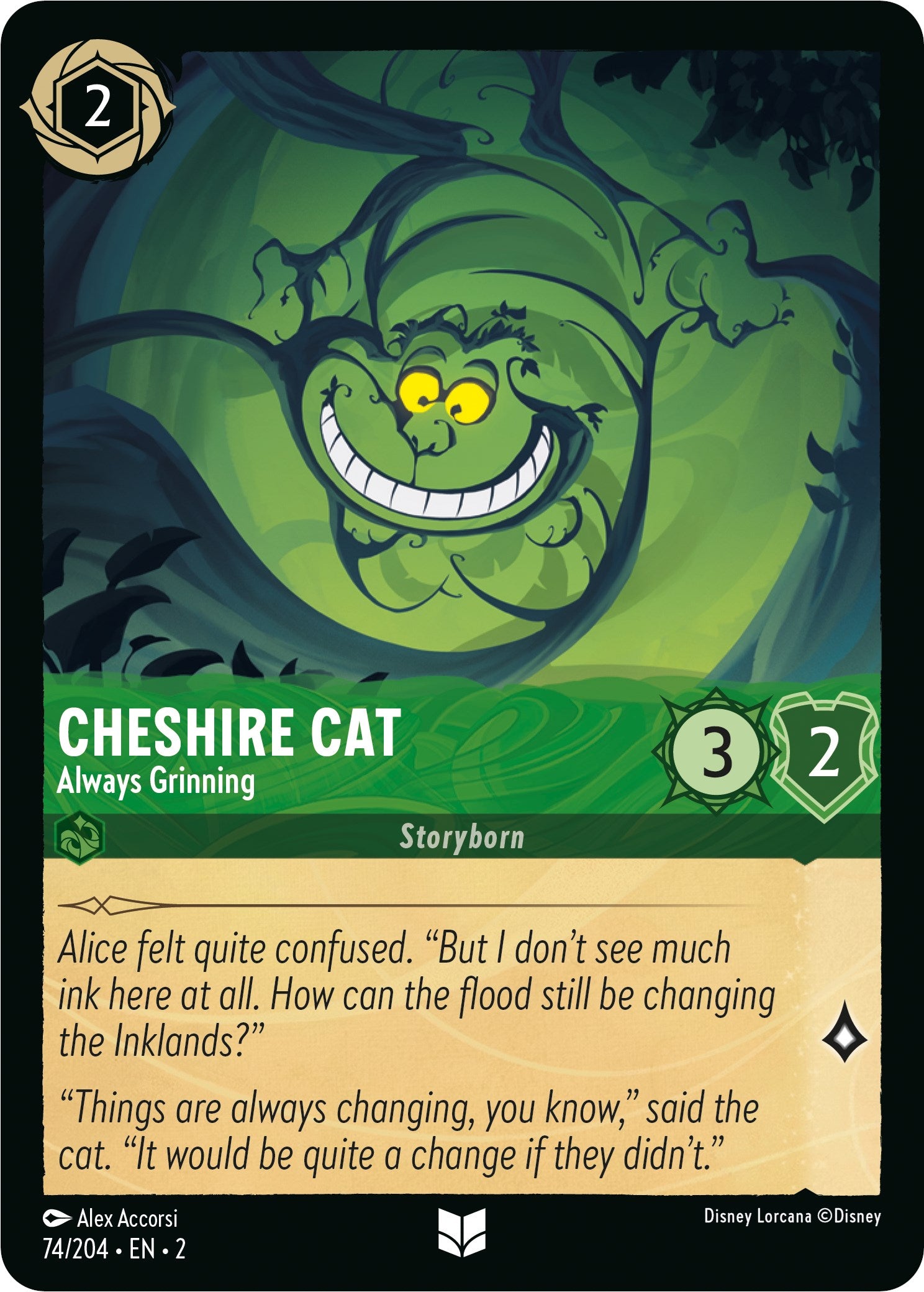 Cheshire Cat - Always Grinning (74/204) [Rise of the Floodborn] | Clutch Gaming